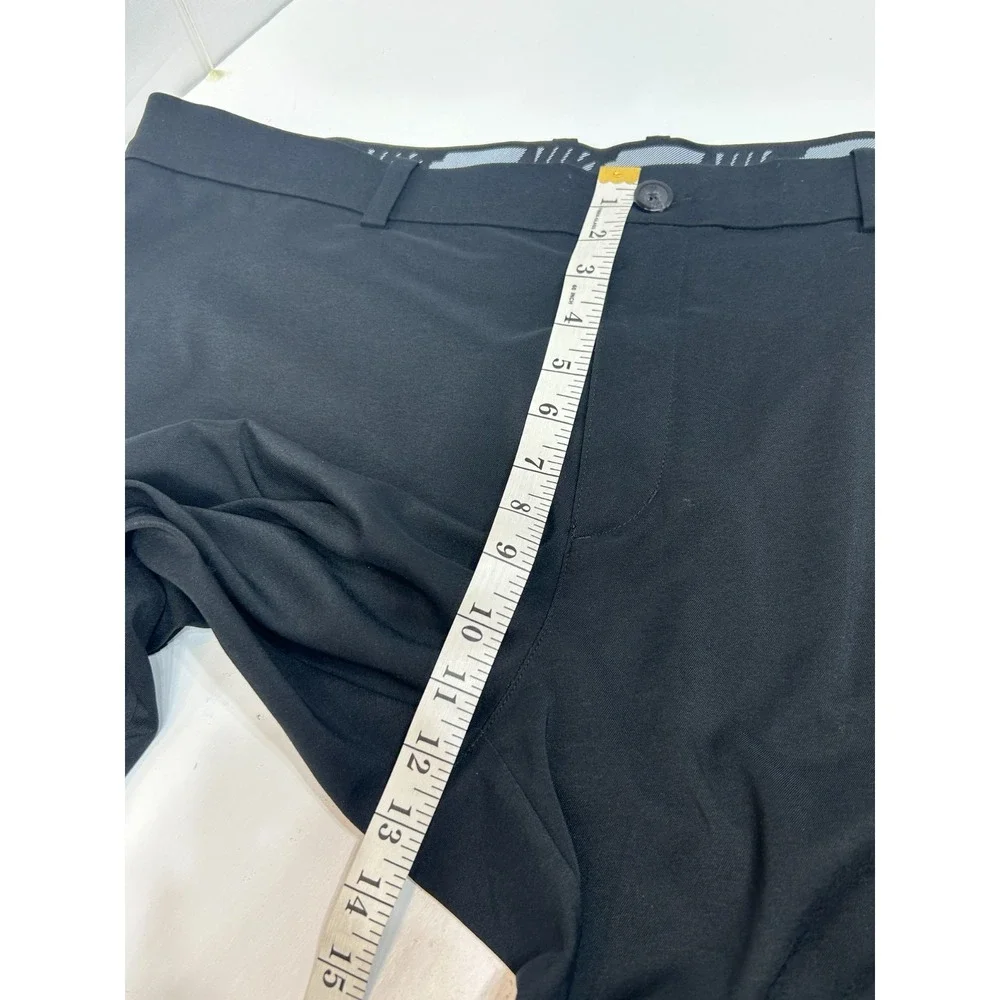Nike Golf Pants Mens‎ 42x30 M Black Flat Drifit Performance Chino Swoosh 13692